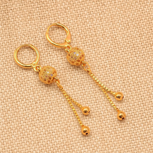 Golden Grace Dangle Earrings