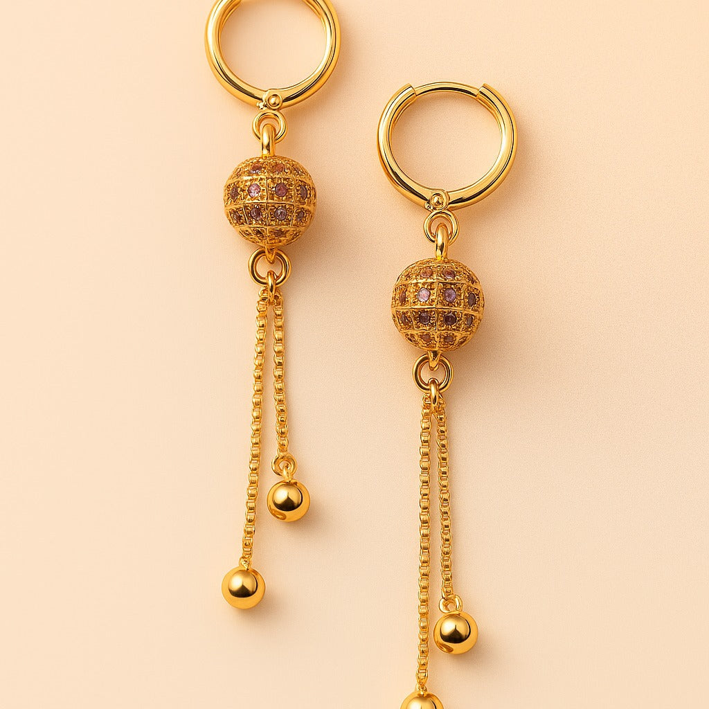Golden Grace Dangle Earrings