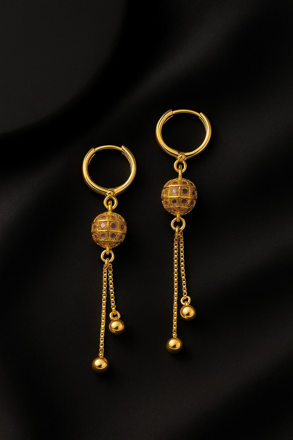 Golden Grace Dangle Earrings