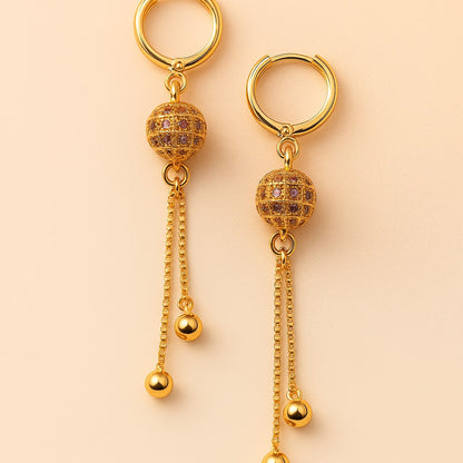 Golden Grace Dangle Earrings