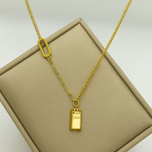 Gold Bar Necklace