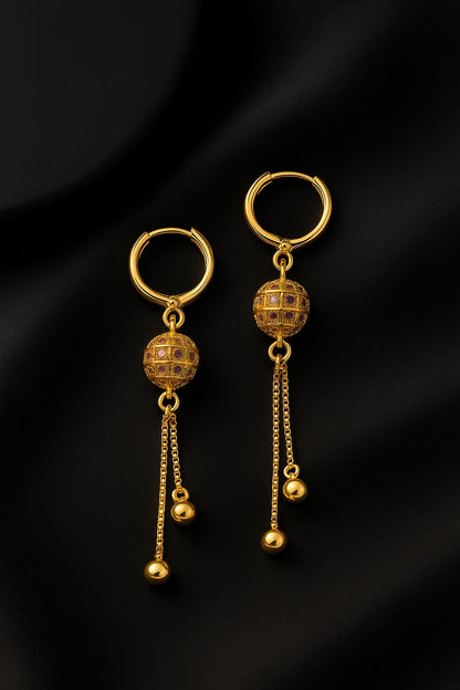 Golden Grace Dangle Earrings