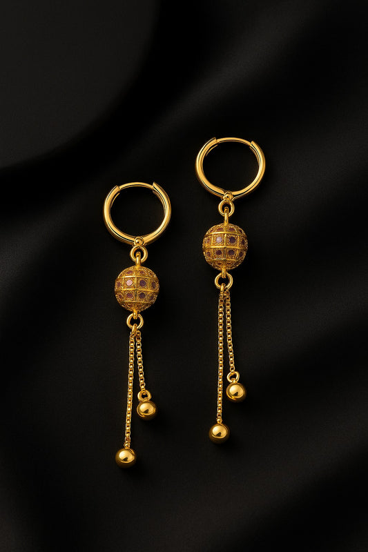 Golden Grace Dangle Earrings
