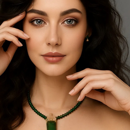 Emerald Petal Radiance Set